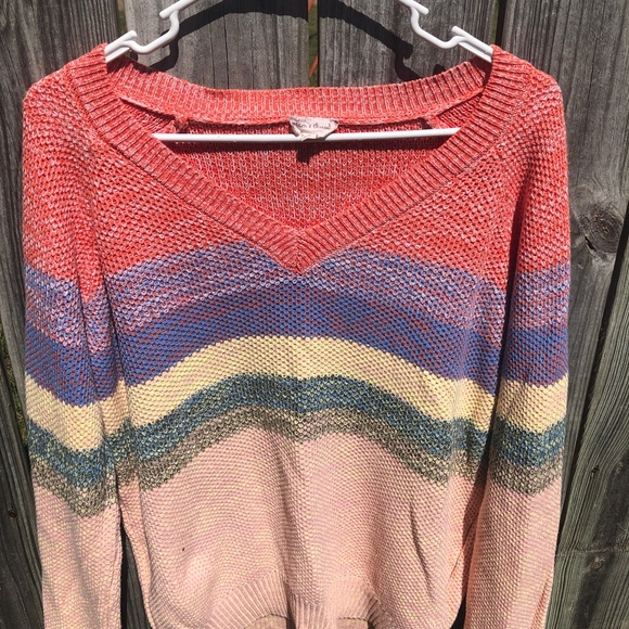 Hem & Thread Colorblock Stripe Pullover Sweater - Picture 5 of 11